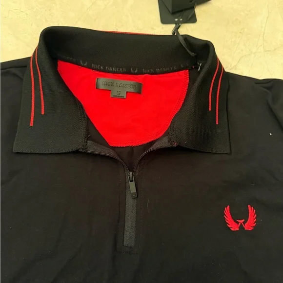 NWT Nick Danger Zipper Polo Size M - Picture 2 of 4